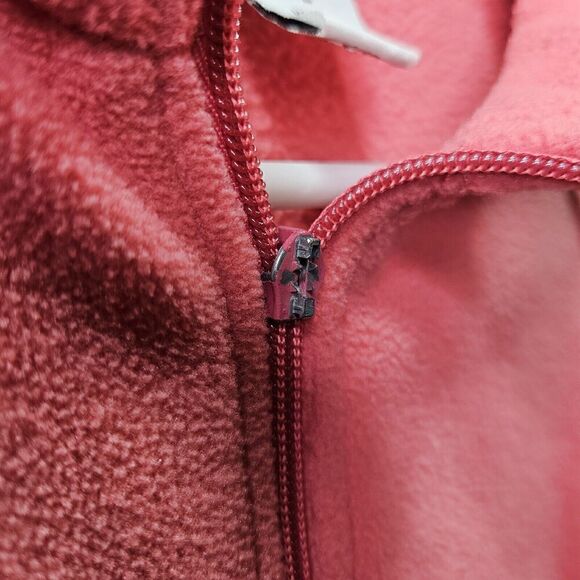 Bass Pro Shop Jacket Womens Large Pink Fleece Outdoor Mock Neck Full Zip - Picture 3 of 12